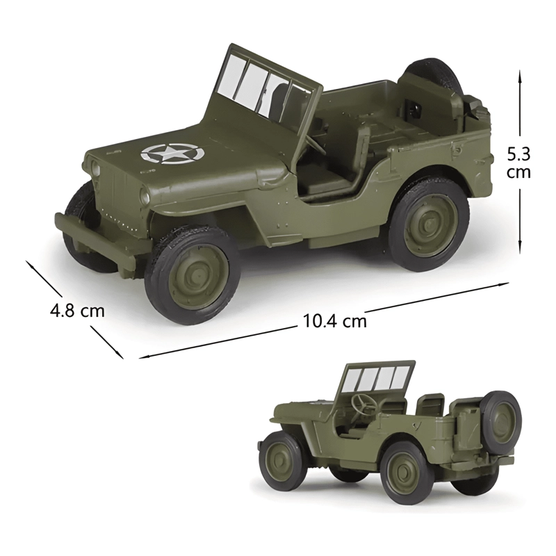 JEEP WILLYS MB MILITAR AÑO 1941 ESCALA 1:36 - 1