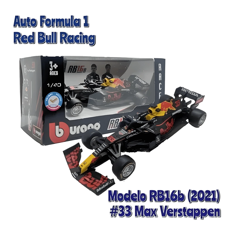 AUTO F1 RED BULL RB16B MAX VERSTAPPEN ESCALA 1:43 #2 - 2
