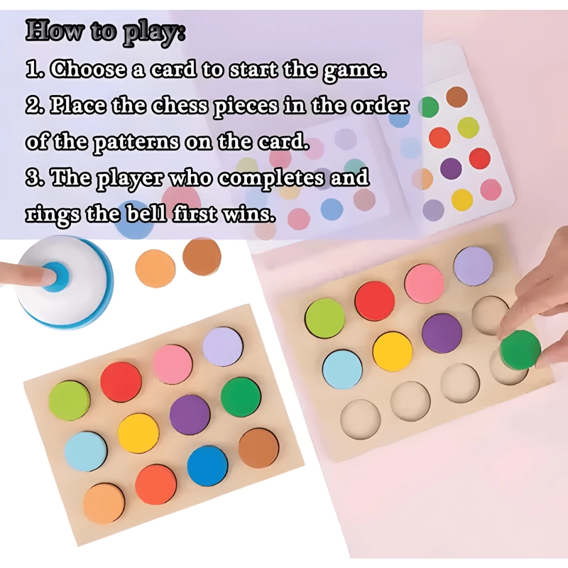 JUEGO DIDACTICO DE COLORES Y PATRONES CON TIMBRE - 1