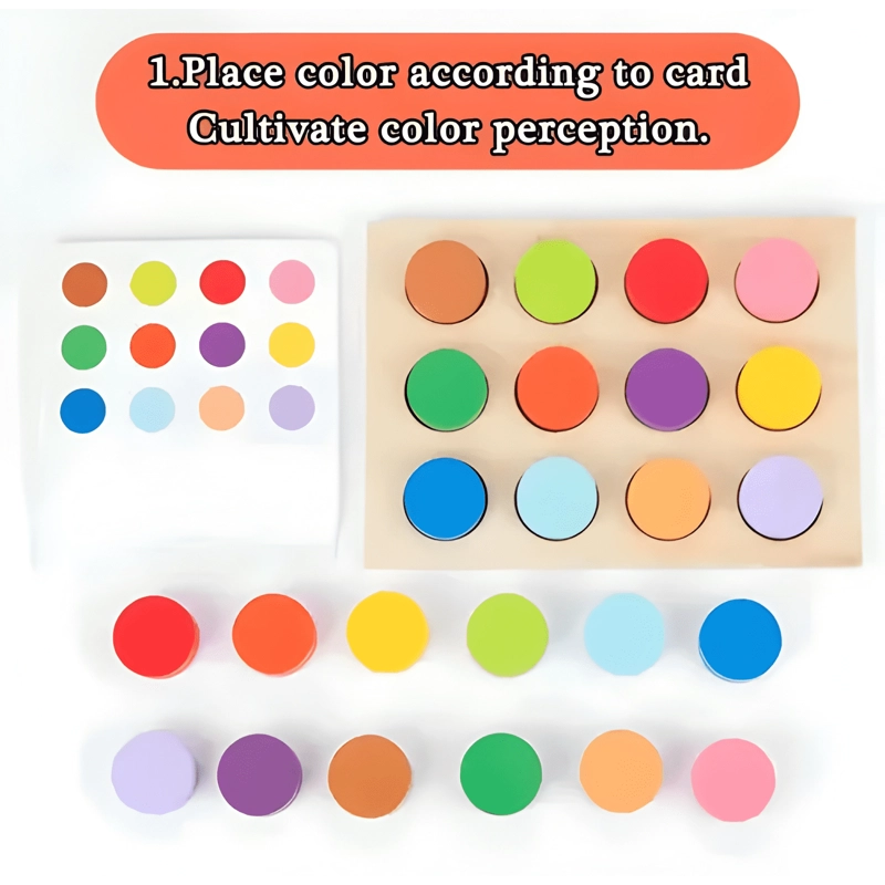 JUEGO DIDACTICO DE COLORES Y PATRONES CON TIMBRE - 3
