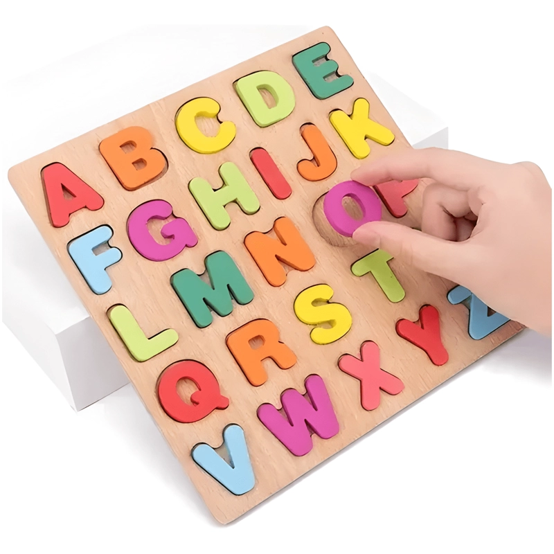 SET X2 PUZZLES MADERA DIDACTICO NUMEROS LETRAS ANIMALES #1 - 3