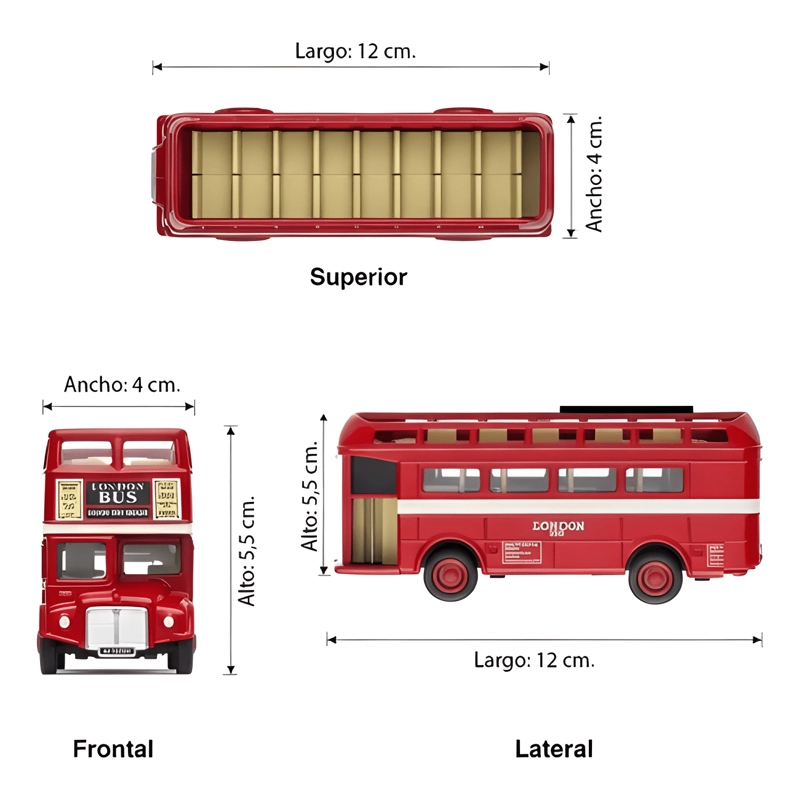 BUS LONDON BUS OPEN-TOP COLECCIONABLE #3 - 4