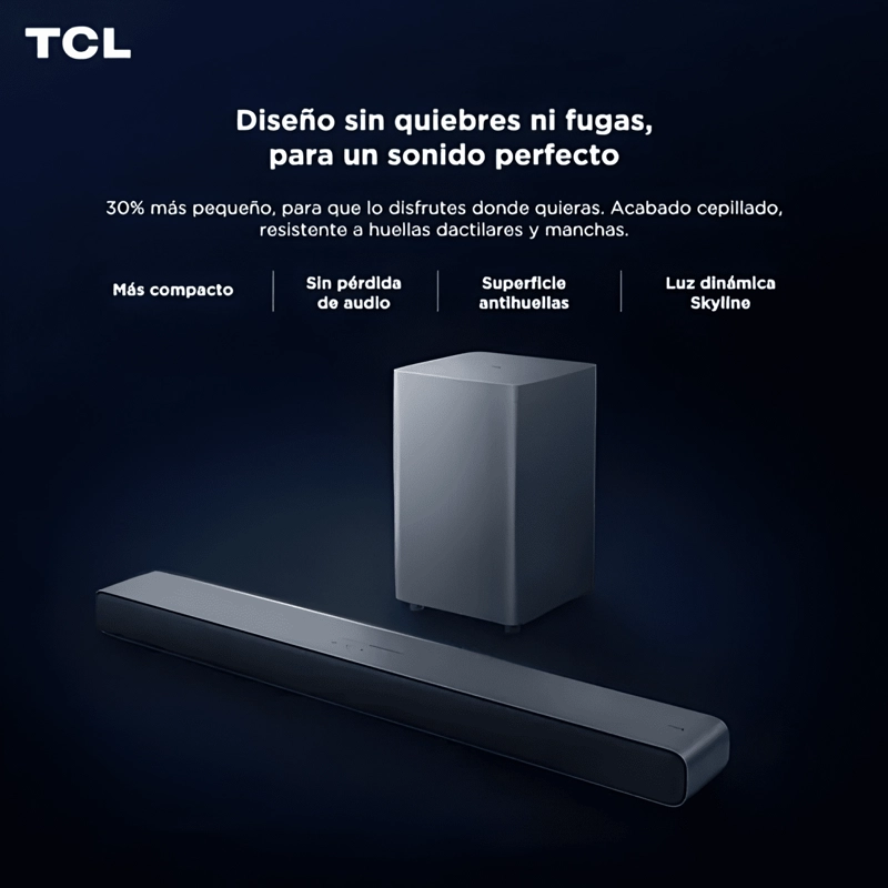 BARRA DE SONIDO 2 1 CH 220W + SUBWOOFER - 3