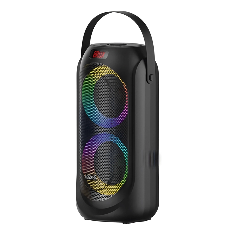 PARLANTE BLUETOOTH KARAOKE 6,5 X2 30W TWS RADIO FM NEGRO - 2