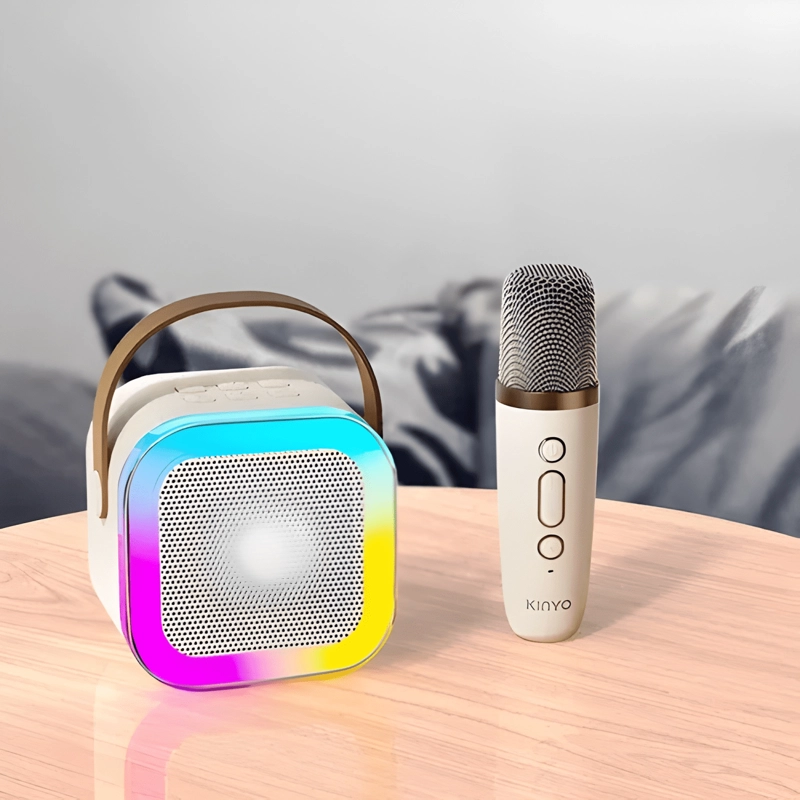 PARLANTE KARAOKE ALTAVOZ BLUETOOTH K12 CON MICROFONO TECNO - 1