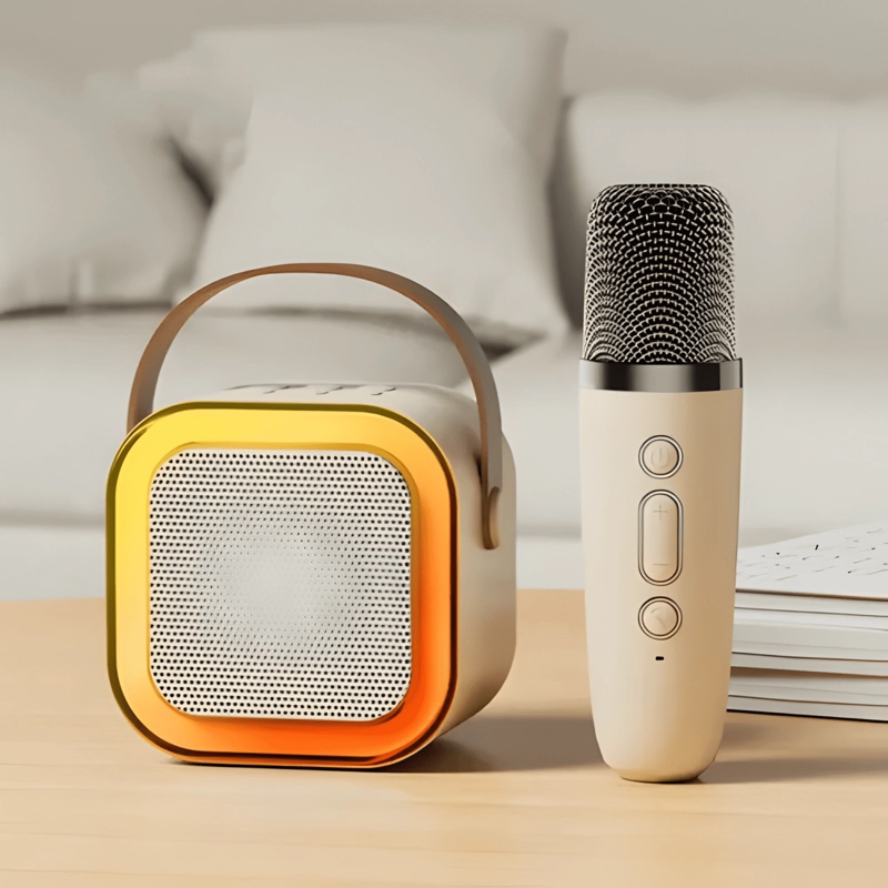 PARLANTE KARAOKE ALTAVOZ BLUETOOTH K12 CON MICROFONO TECNO - 2
