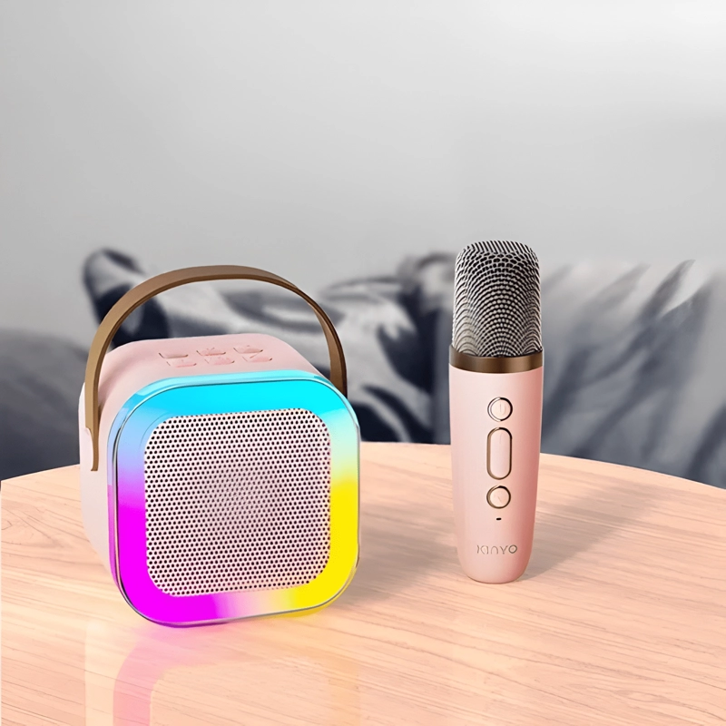 PARLANTE KARAOKE ALTAVOZ BLUETOOTH K12 CON MICROFONO TECNO - 3