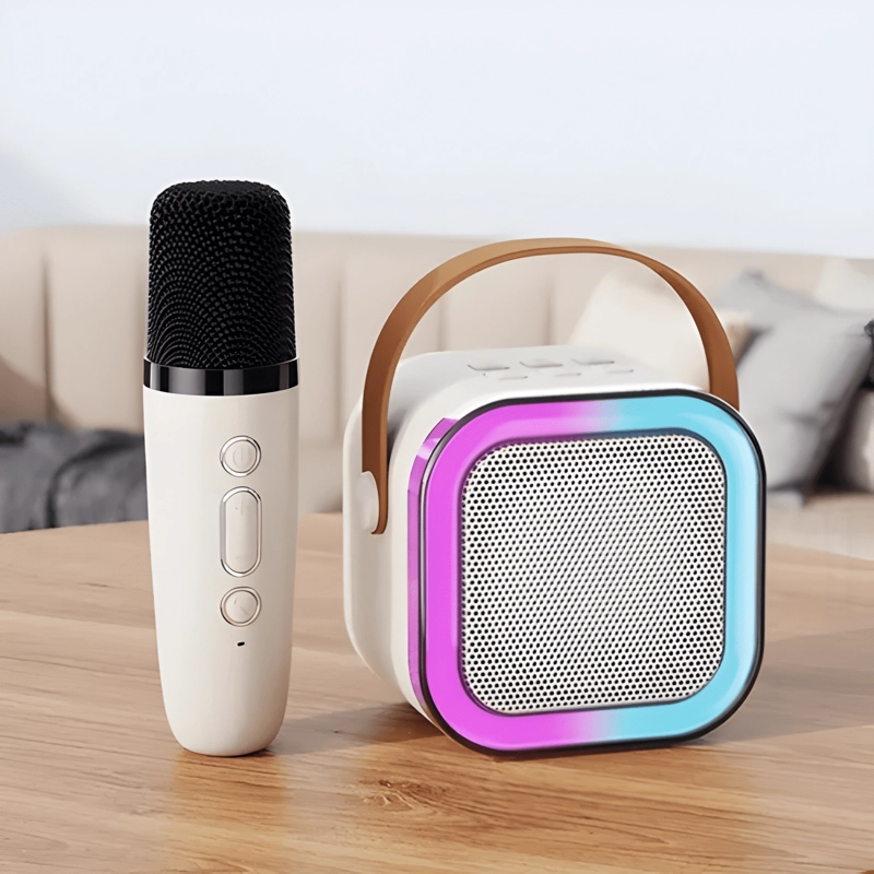 PARLANTE KARAOKE ALTAVOZ BLUETOOTH K12 CON MICROFONO TECNO - 4