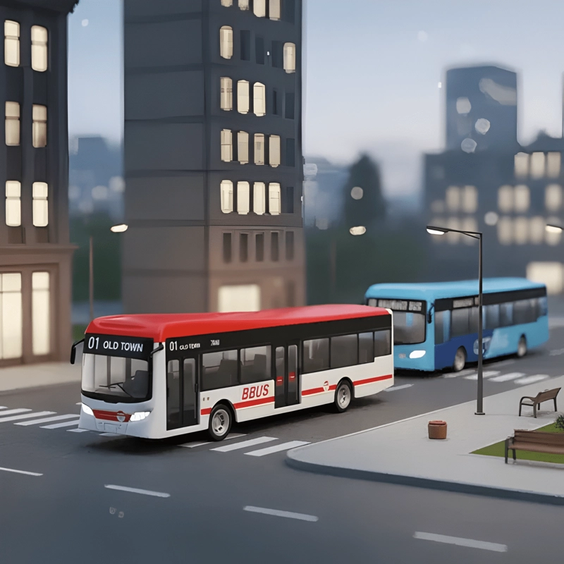 PACK 2 BUSES VEHICULO A ESCALA 1:43 SERIE STREET - 2