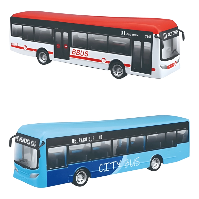 PACK 2 BUSES VEHICULO A ESCALA 1:43 SERIE STREET - 3