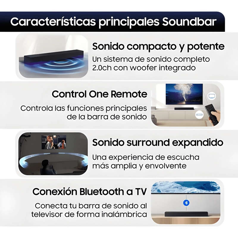 SAMSUNG SOUNDBAR B-SERIES HW-B400F 2 0 - 4