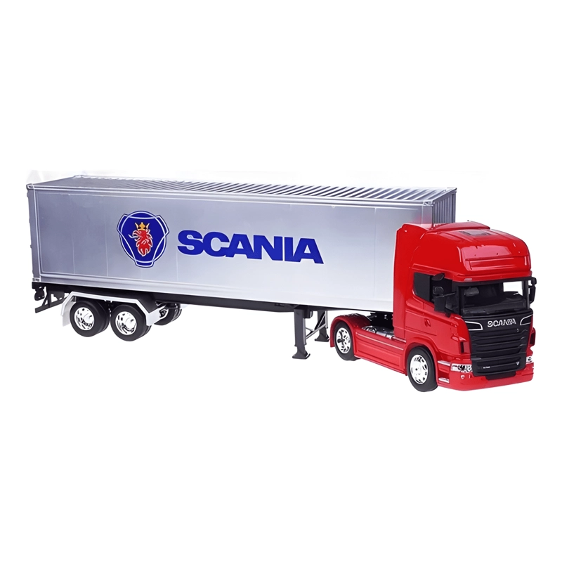 CAMION SCANIA CON CONTAINER ESCALA 1:32 ROJO - 3