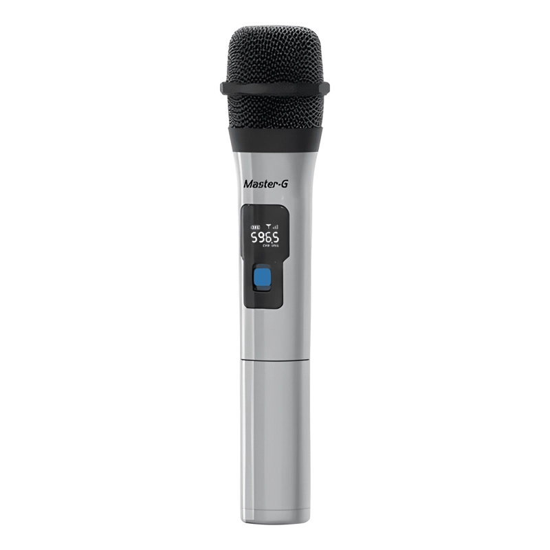 PAR MICROFONOS INALAMBRICOS RECEPTOR UHF KARAOKE GRIS - 4