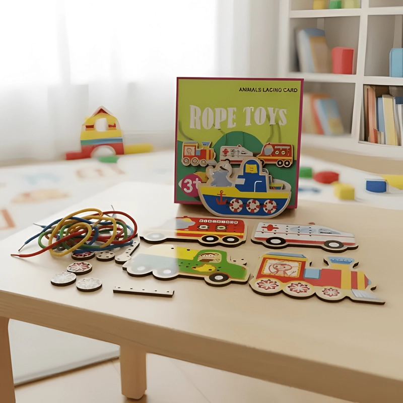 JUEGO DIDACTICO MONTESSORI DE ENCAJE PARA NIÑOS - 2