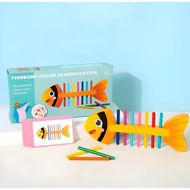 JUEGO DIDACTICO PEZ CLASIFICAR COLORES MOTRICIDAD #1 - 2