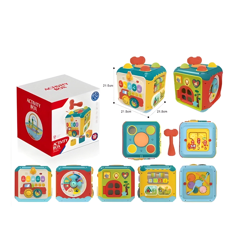 CUBO DIDACTICO DE ACTIVIDADES 6 EN 1 JUGUETE BEBE - 4
