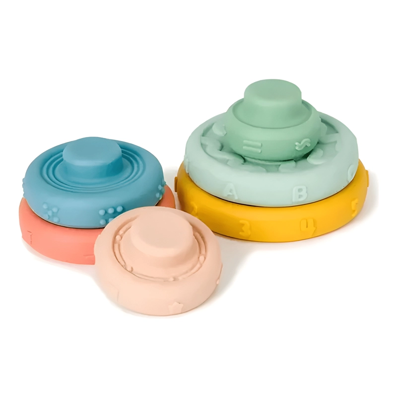 JUEGOS ANILLOS PARA APILAR TORRES DIDACTICO BEBES NIÑOS - 2