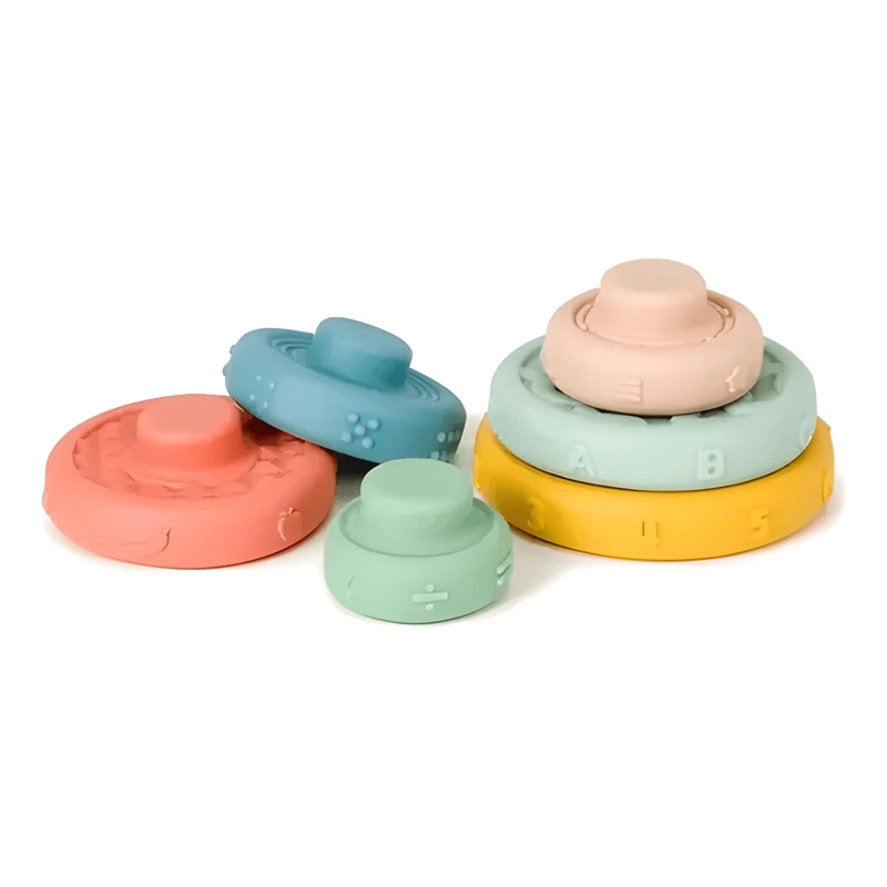 JUEGOS ANILLOS PARA APILAR TORRES DIDACTICO BEBES NIÑOS - 3