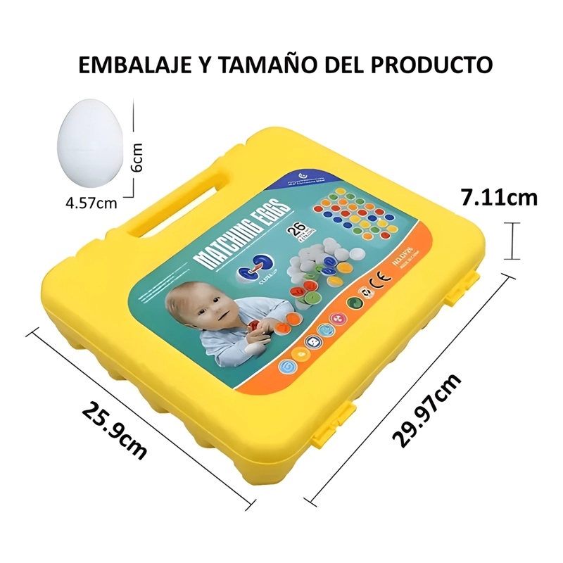 JUGUETE INTERACTIVO INFANTIL ABC HUEVOS DE PASCUA - 1