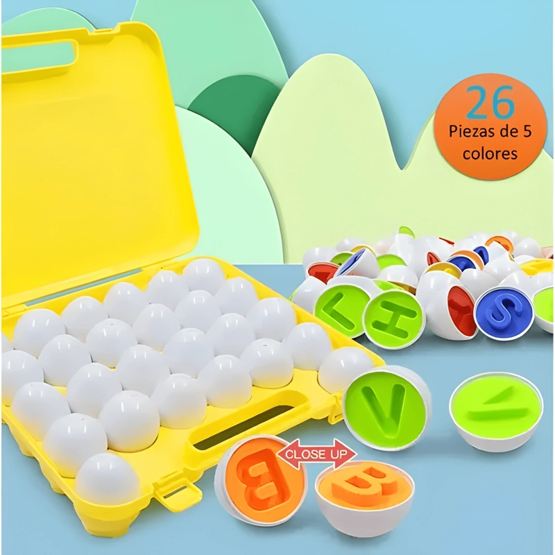 JUGUETE INTERACTIVO INFANTIL ABC HUEVOS DE PASCUA - 2