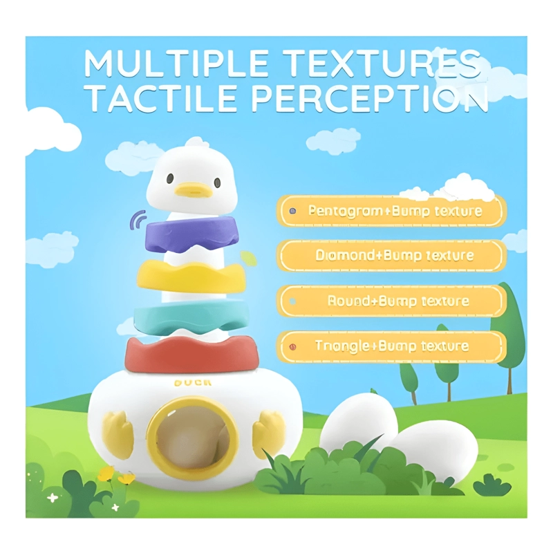 JUEGO ENCAJE HUEVOS MONTESSORI FIGURAS NIÑOS JUGUETE PATO - 3
