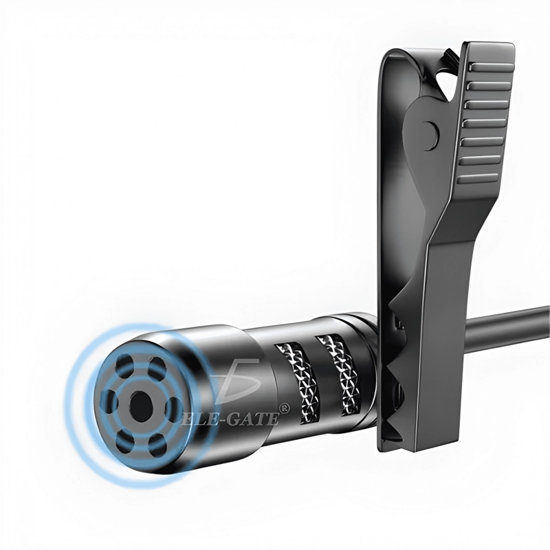 MICROFONO MANOS LIBRES CLIP CELULAR GAMER BLOGGER NEGRO - 1