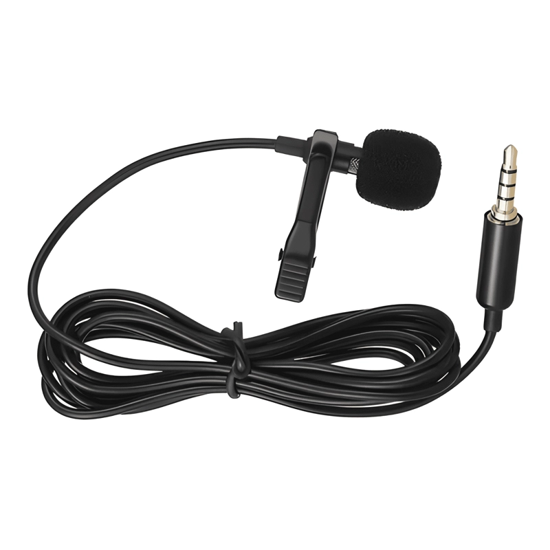 MICROFONO MANOS LIBRES CLIP CELULAR GAMER BLOGGER NEGRO - 2