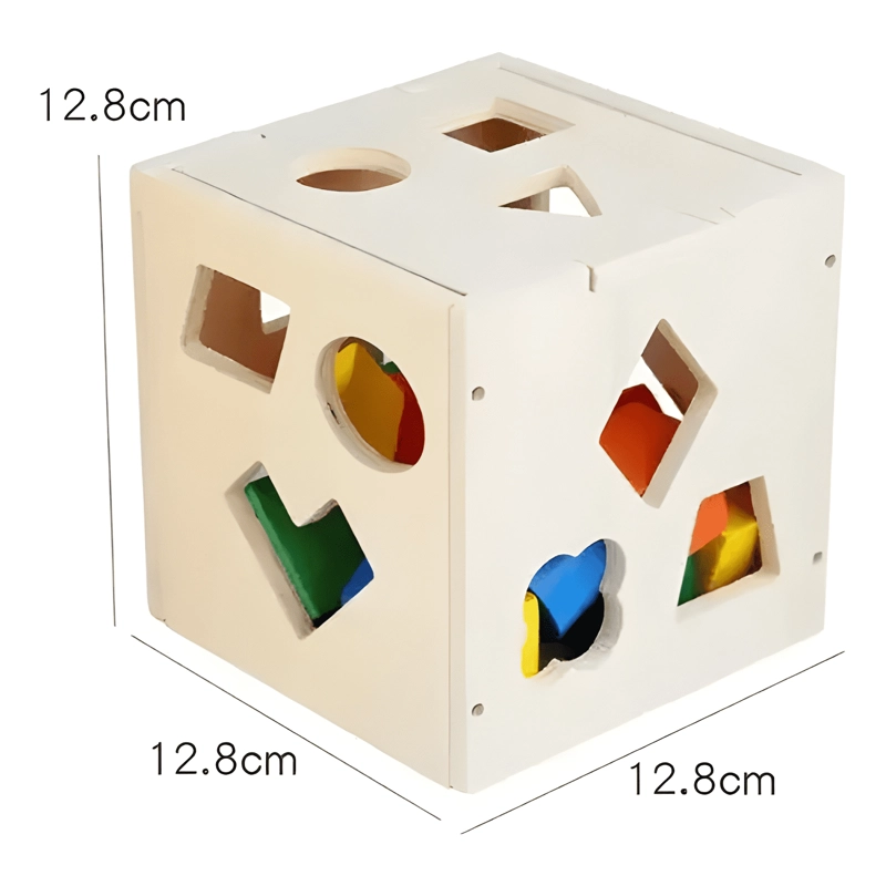 CUBO DIDACTICO ENCAJE FIGURAS GEOME TRICAS MULTICOLOR - 3