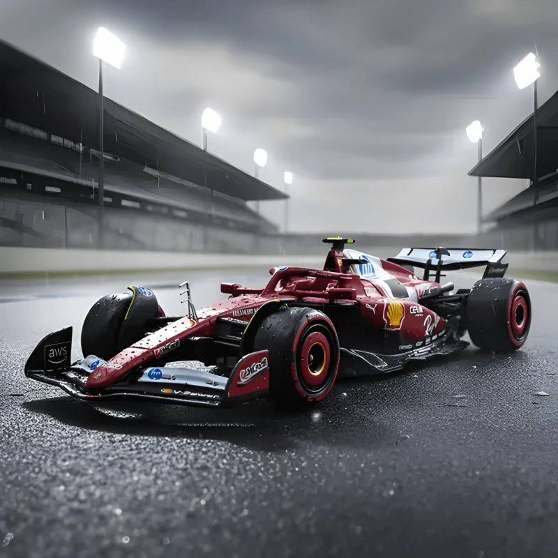 AUTO FERRARI SF-25 2025 ESCALA 1:43 #44 HAMILTON ROJO - 1