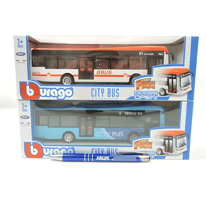 PACK 2 BUSES VEHICULO A ESCALA 1:43 SERIE STREET #2 - 4