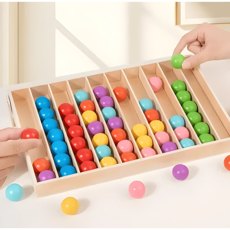 JUEGO MONTESSORI DE CLASIFICACION DE COLORES - 1