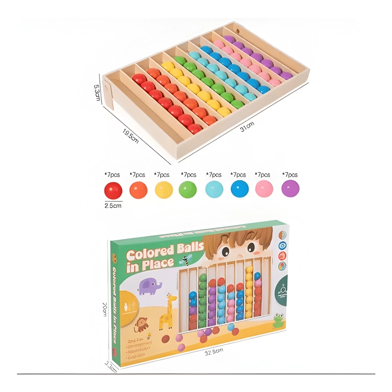 JUEGO MONTESSORI DE CLASIFICACION DE COLORES - 2