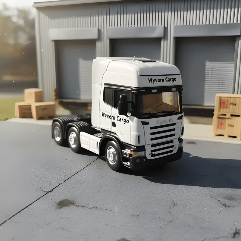 CAMION SCANIA SERIE 4 ESCALA 1:50 BLANCO - 1