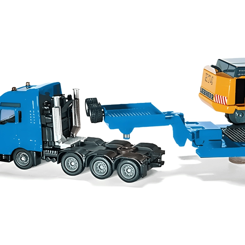 CAMION MAN CAMA BAJA CON EXCAVADORA LIEBHERR 1:87 - 4