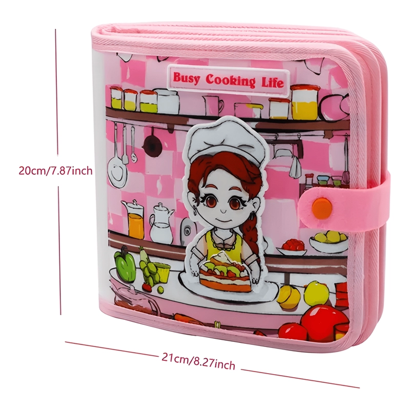 LIBRO SENSORIAL COCINA ALIMENTO INTERACTIVO MONTESSORI - 1