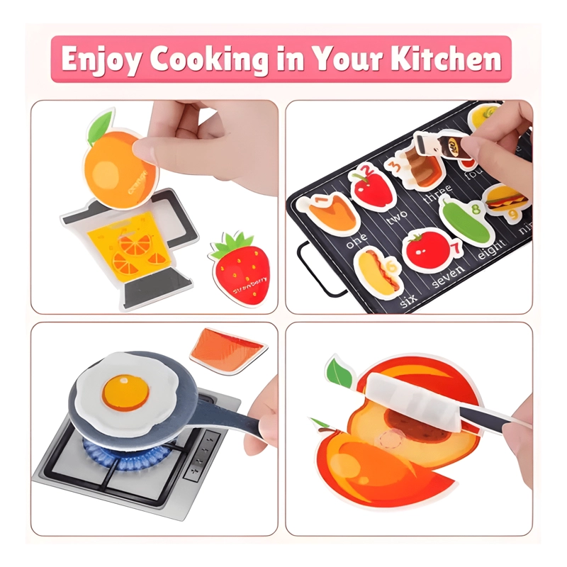 LIBRO SENSORIAL COCINA ALIMENTO INTERACTIVO MONTESSORI - 4