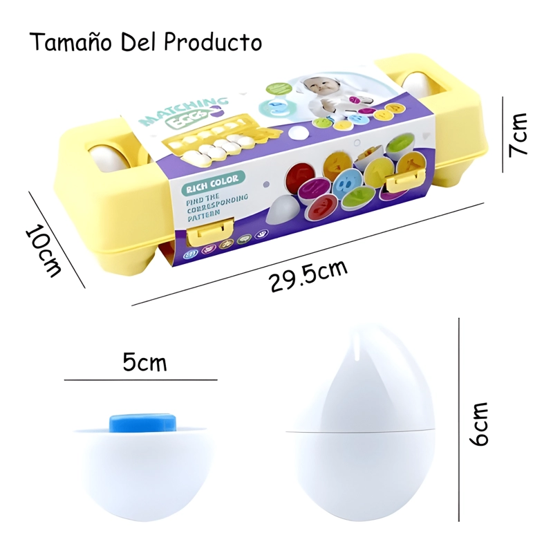 HUEVOS DE ENCAJE FORMAS Y COLORES PARA BEBE S Y NIÑOS - 2