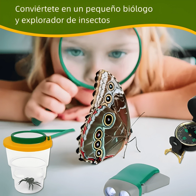 KIT DE AVENTURAS EXPLORACION AL AIRE LIBRE NIÑOS 26 PCS #1 - 2