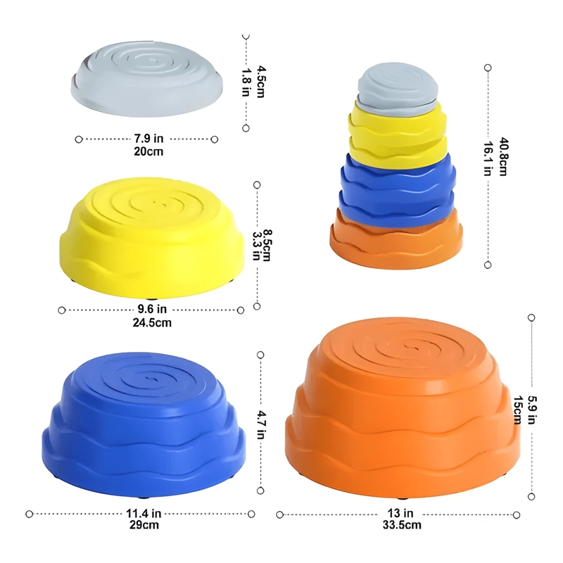 PACK DE 7 PIEDRAS DE EQUILIBRIO PARA NIÑOS MULTIFUNCIONAL - 1