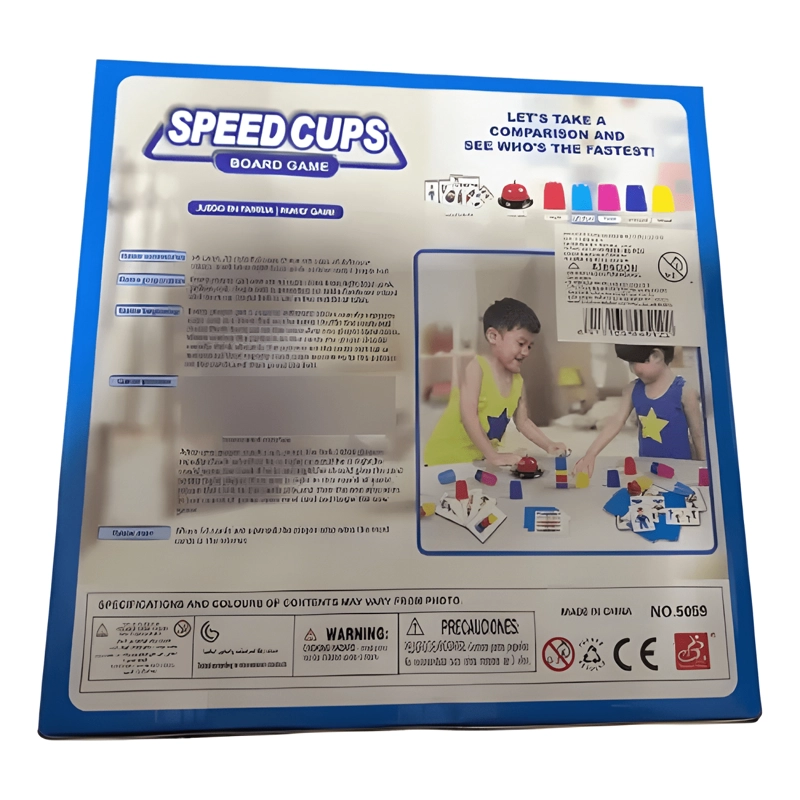 JUEGO DE MESA FAMILIAR DE PATRONES VELOCIDAD Y VASOS - 1