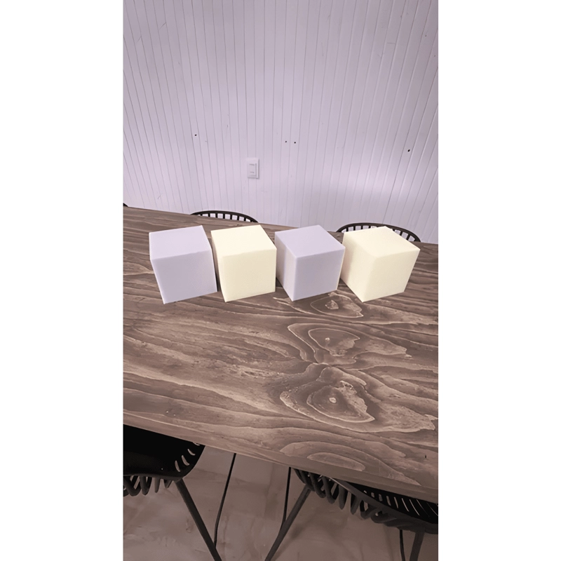 4 CUBOS DE ESPUMA DE ALTA DENSIDAD 10X10X10 CM - 1