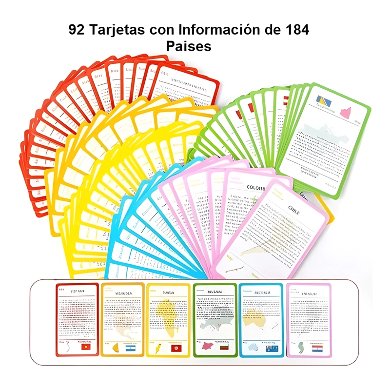 MAPA MUNDIAL INGLES JUEGO JUGUETE DIDACTICO MAGNE TICO #1 - 1