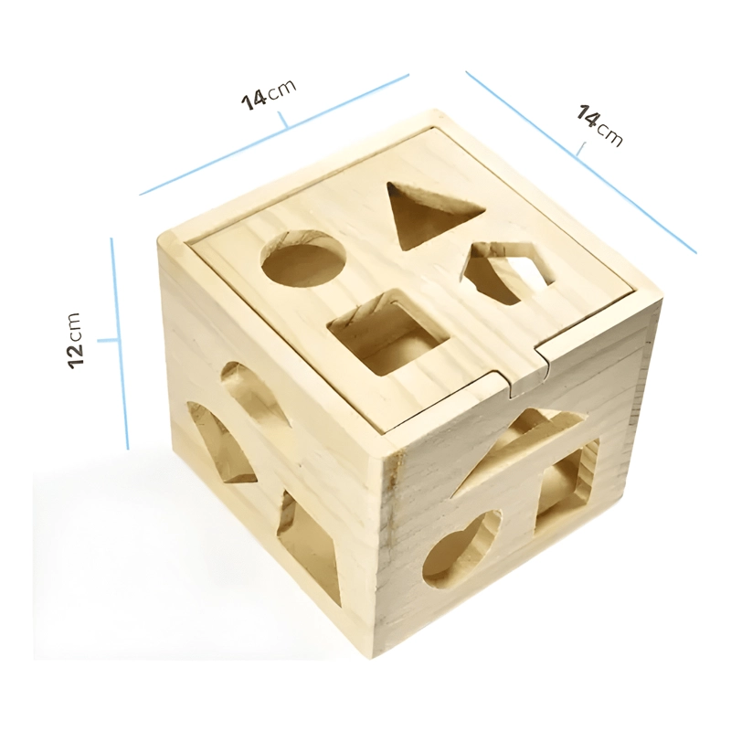 CUBO DE ENCAJES FIGURAS GEOME TRICAS JUGUETE DIDACTICO - 3