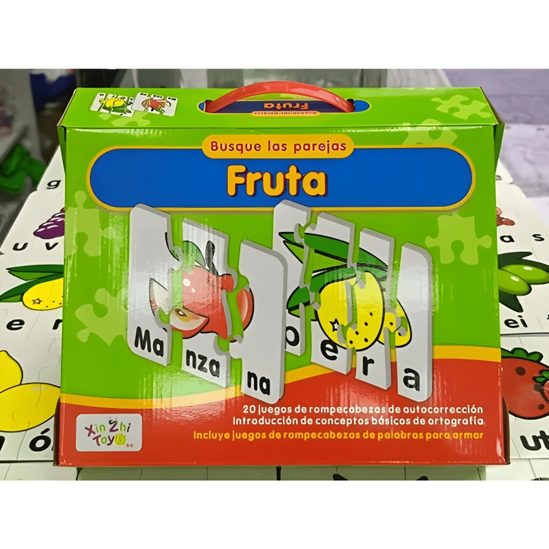 APILABLE DE FRUTA APILABLE DIDACTICO APRENDIZAJE PALABRA #2 - 1