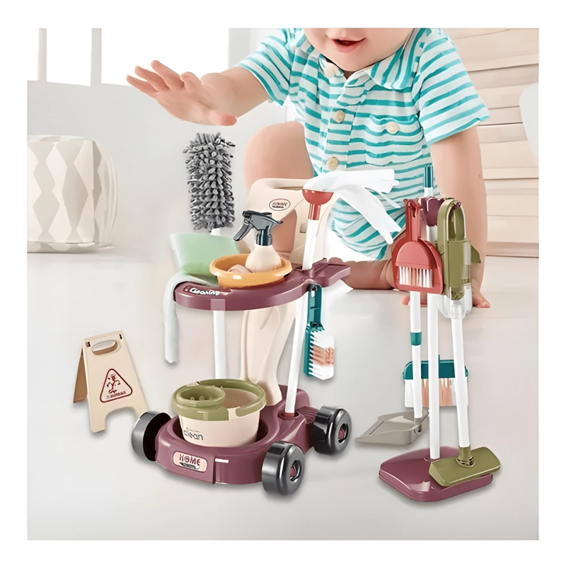 KIT ASEO DIDACTICO LIMPIEZA JUGUETE ESCOBA SIMULACION #2 - 4