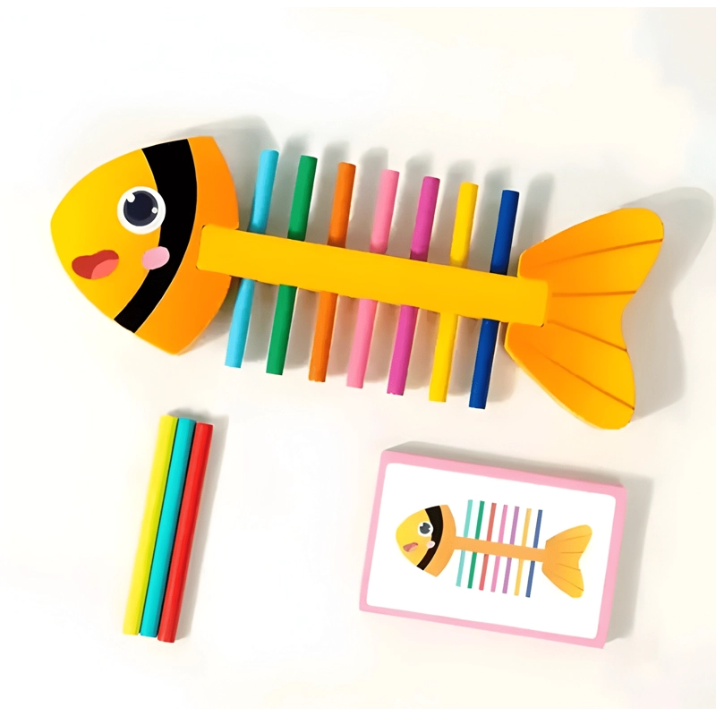 JUEGO DIDACTICO PEZ CLASIFICAR COLORES MOTRICIDAD #2 - 1