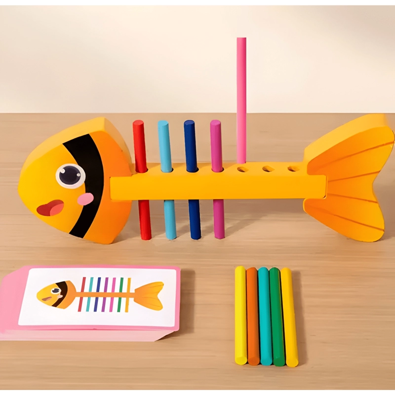 JUEGO DIDACTICO PEZ CLASIFICAR COLORES MOTRICIDAD #2 - 3
