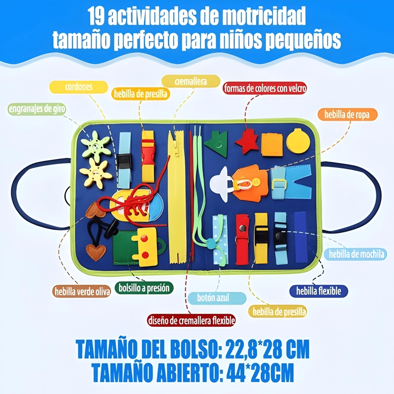TABLERO SENSORIAL INTERACTIVO JUGUETE EDUCATIVO 1-4 AÑOS #2 - 1