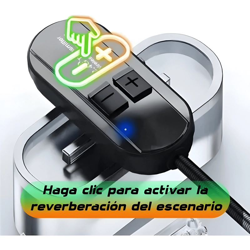 SISTEMA DE MICROFONO CON AURICULARES INALAMBRICOS PORTATILES - 1