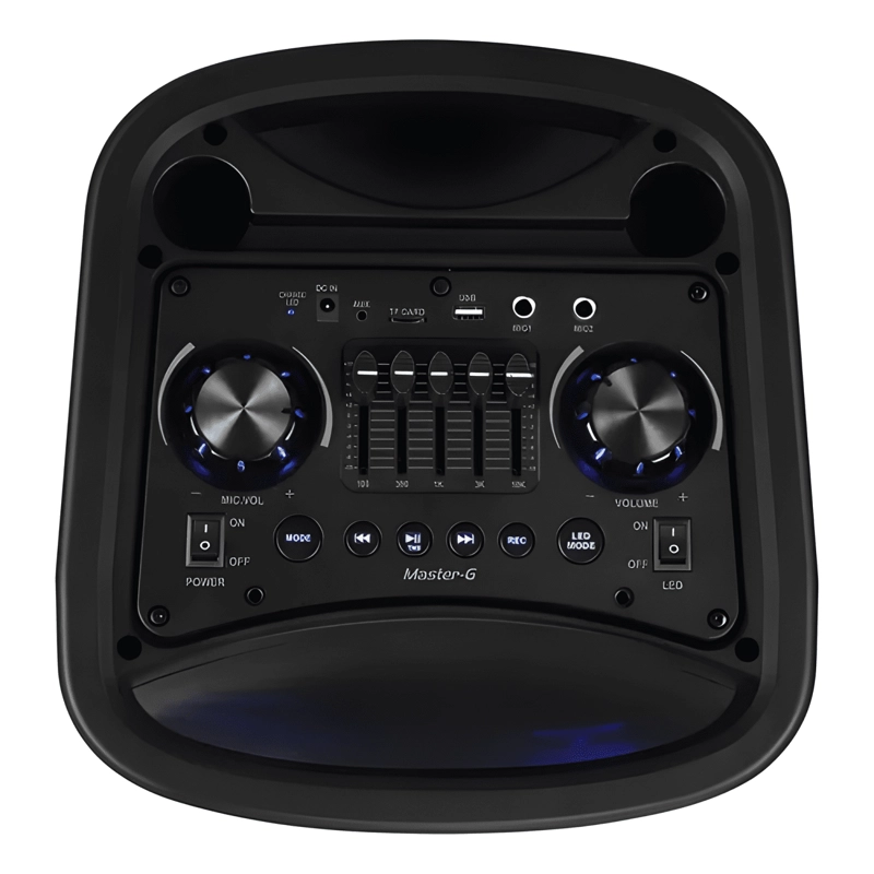 PARLANTE BLUEOOTH KARAOKE 8IN X2 60W TWS RADIO NEGRO #2 - 1
